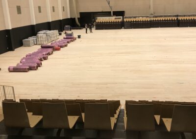 Nyt gulv i Birkerød Idrætscenter færdigt ultimo maj